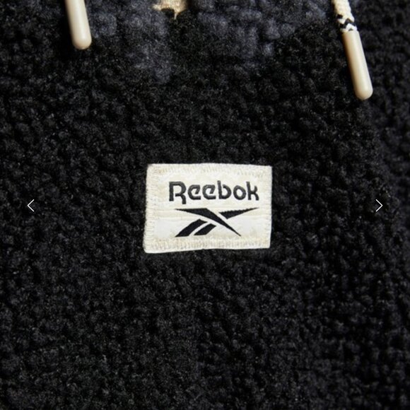 NEW Reebok Classics Winter Escape Teddy Bear Fleece Halfzip Jacket - Picture 7 of 12